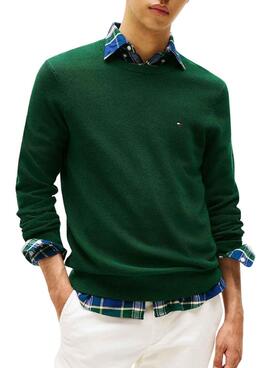 Tommy Hilfiger Essential Structure Jersey in Grün für Herren