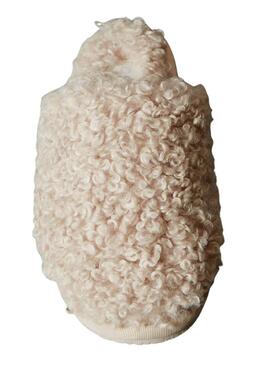 Hausschuhe von Calvin Klein aus beige Lammfell für Damen