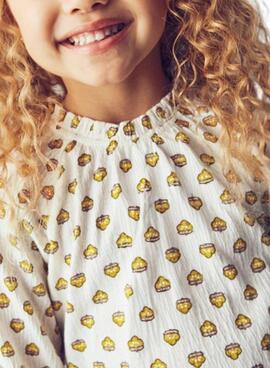 T-shirt Mayoral bambula weiß für Mädchen