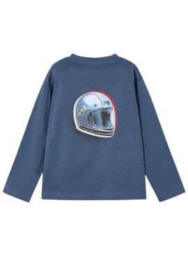 T-Shirt Mayoral Motorräder blau für Jungen