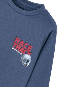 T-Shirt Mayoral Motorräder blau für Jungen