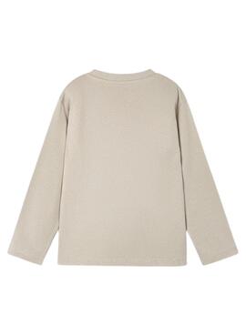 T-shirt Mayoral beige Truck für Jungen