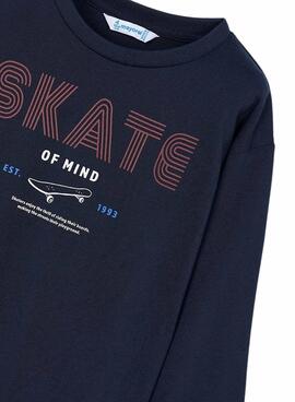 Set 2 T-Shirts Mayoral Skate Weiß Marineblau Junge
