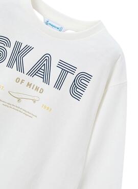 Set 2 T-Shirts Mayoral Skate grün weiß Junge