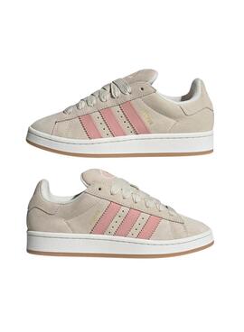 Turnschuhe Adidas Campus 00S Beige und Rosa für Frauen