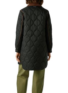 Gepolsterte Jacke Pepe Jeans Paola schwarz für Damen