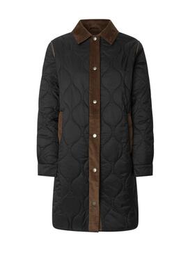 Gepolsterte Jacke Pepe Jeans Paola schwarz für Damen