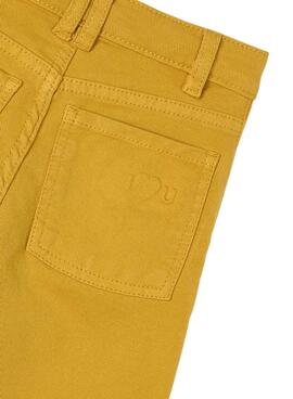 Hose Mayoral Twill gelb für Mädchen