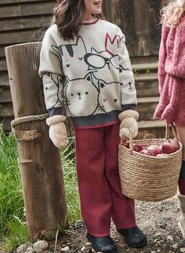 Set Hose und Pullover Mayoral Weinrot Mädchen