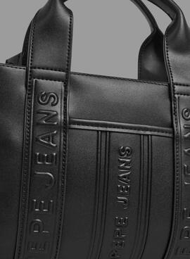 Handtasche Pepe Jeans Zadie rechteckig schwarz für Damen