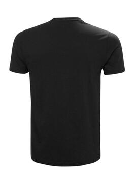 T-Shirt Helly Hansen Core schwarz für Herren.