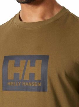 T-shirt Helly Hansen Box braun für Herren.