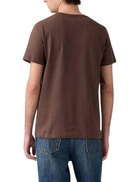 T-Shirt Levis Original Housemark braun für Herren