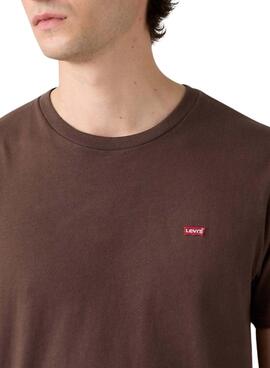 T-Shirt Levis Original Housemark braun für Herren