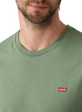 T-Shirt Levis Original Housemark Lorbeergrün für Herren