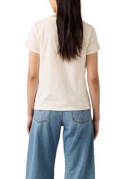 Levis Perfect beige rosa T-Shirt für Damen