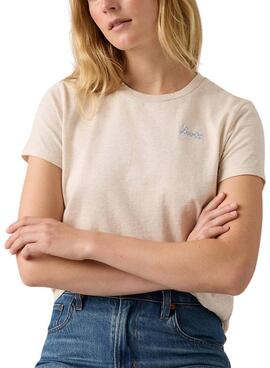 Levis Perfect beige T-Shirt für Damen