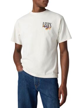 T-shirt Levis Graphic Vintage Beige für Herren.