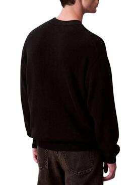 Calvin Klein Waffle Pullover schwarz für Herren