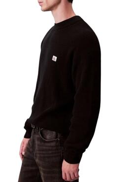 Calvin Klein Waffle Pullover schwarz für Herren