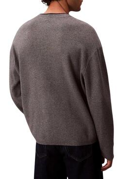 Pullover Calvin Klein Logo Grau für Herren