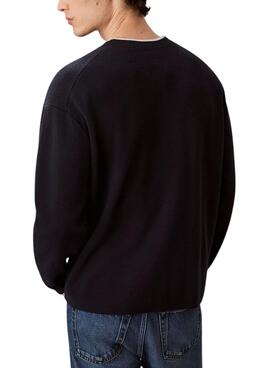 Calvin Klein Logo Marine Pullover für Herren