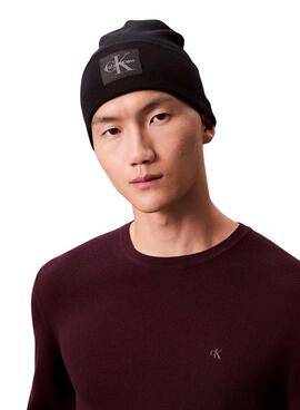 Hut Calvin Klein Monologo Patch schwarz für Herren