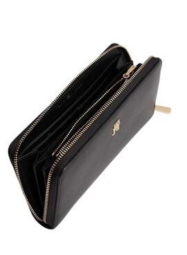 Brieftasche Tommy Hilfiger Icon Large Schwarz für Damen