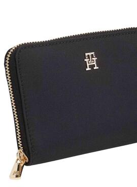Handtasche Tommy Hilfiger Icon aus schwarzem Nylon für Damen.