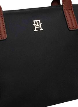 Tasche Tommy Hilfiger Tote Popette Mini Schwarz für Damen
