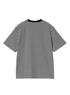 T-Shirt Carhartt Verner gestreift in Rosa und Schwarz für Damen