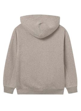 Kapuzenpullover Mayoral mit Knopfleiste in Beige für Jungen