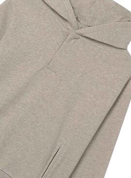 Kapuzenpullover Mayoral mit Knopfleiste in Beige für Jungen
