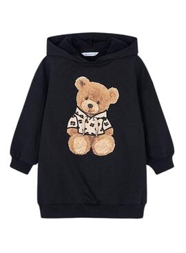 Kleid Mayoral Fleece Kapuze für Mädchen