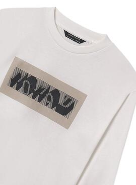 T-Shirt Mayoral mit Relief Nomad in Weiß für Jungen