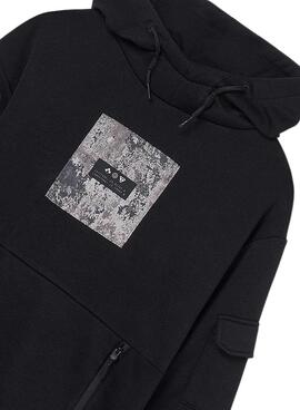 Kapuzenpullover Mayoral mit schwarzem Kontrast für Jungen.