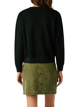 Sweatshirt Pepe Jeans Barny mit Strass in Schwarz für Frauen