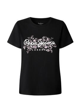 T-shirt Pepe Jeans Bero Schwarz für Damen