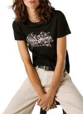 T-shirt Pepe Jeans Bero Schwarz für Damen