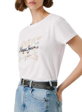 T-shirt Pepe Jeans Babu weiß für Damen.