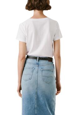 T-shirt Pepe Jeans Babu weiß für Damen.