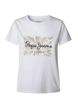 T-shirt Pepe Jeans Babu weiß für Damen.