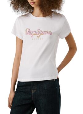 T-shirt Pepe Jeans Becky weiß für Damen