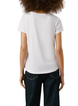 T-shirt Pepe Jeans Becky weiß für Damen