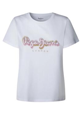 T-shirt Pepe Jeans Becky weiß für Damen