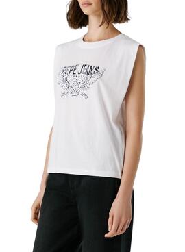 T-shirt Pepe Jeans Bertha weiß für Damen