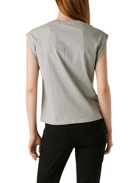 T-Shirt Pepe Jeans Barry grau für Damen