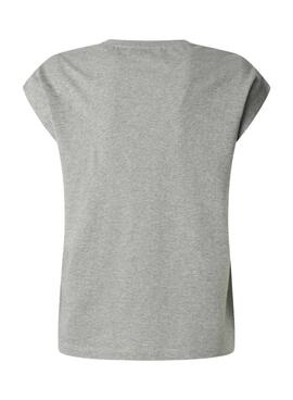 T-Shirt Pepe Jeans Barry grau für Damen