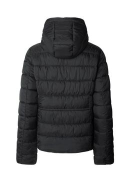 Daunenmantel Pepe Jeans Sally lang schwarz für Damen