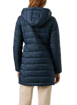 Daunenjacke Pepe Jeans Sally lang marineblau für Damen